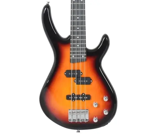 Elektriskā Basģitāra Iesācējiem Ar Somu, Brūna, Melna, 4/4, 46