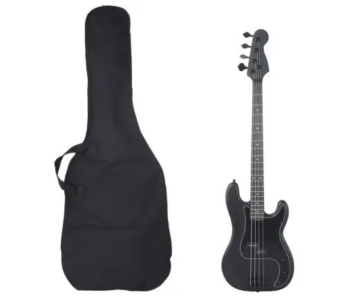 Elektrinė Bosinė Gitara Pradedantiesiems, Juoda, 4/4 46"