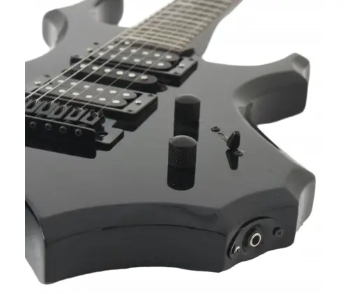 Elektriskā Ģitāra Iesācējiem Ar Somu, Melna, 4/4, 39