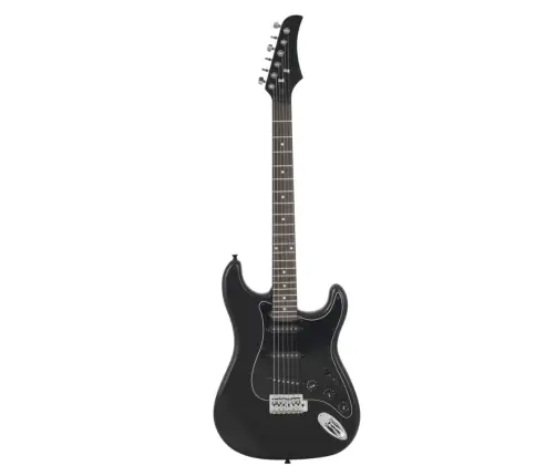 Elektrikitarr Algajale, Kotiga, Must 4/4 39"