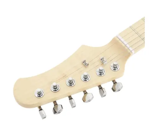 Elektriskā Ģitāra Bērniem Ar Somu, Brūna Un Balta, 3/4, 30