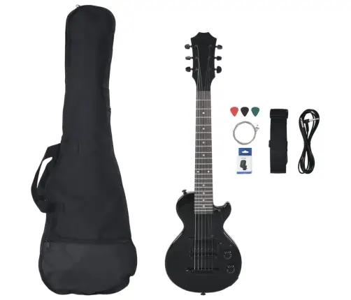 Elektriskā Ģitāra Bērniem Ar Melnu Somu, 3/4 30