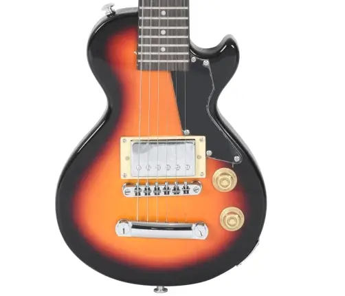 Elektriskā Ģitāra Bērniem Ar Brūni Melnu Somu, 3/4 30