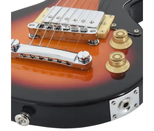 Elektriskā Ģitāra Bērniem Ar Brūni Melnu Somu, 3/4 30