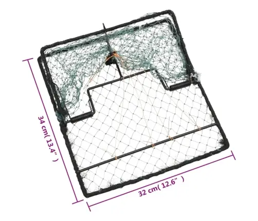 Putnu Slazds, Zaļš, 34X32 Cm, Tērauds Vidaxl