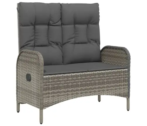 Sodo Komplektas Su Pagalvėlėmis, 2 Dalių, Pilkas, Poliratanas