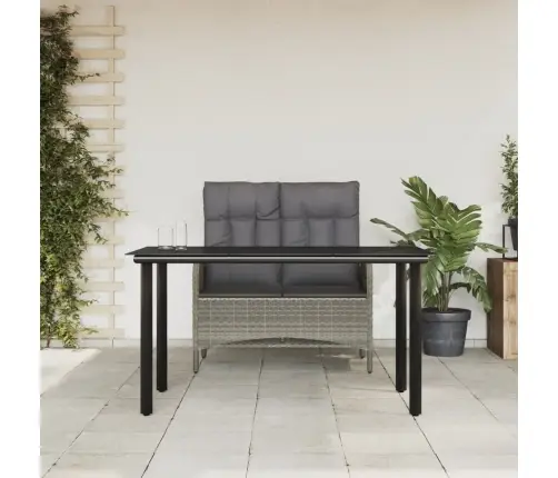 Sodo Komplektas Su Pagalvėlėmis, 2 Dalių, Pilkas, Poliratanas