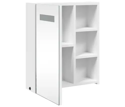 Led-Valgustusega Vannitoa Peegelkapp, Valge, 45 X 13 X 52 Cm