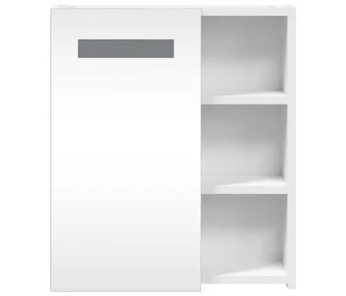 Led-Valgustusega Vannitoa Peegelkapp, Valge, 45 X 13 X 52 Cm