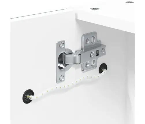 Vannasistabas Spoguļskapītis Ar Led, 60X13X52 Cm, Balts Vidaxl