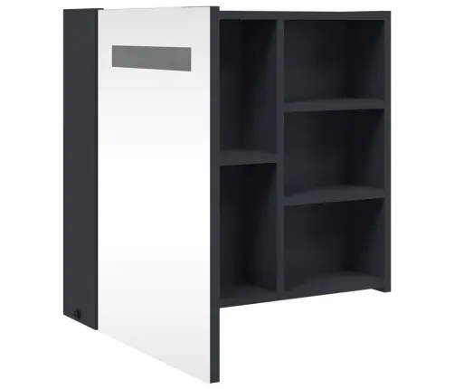 Led-Valgustusega Vannitoa Peegelkapp, Helehall, 60 X 13 X 52 Cm