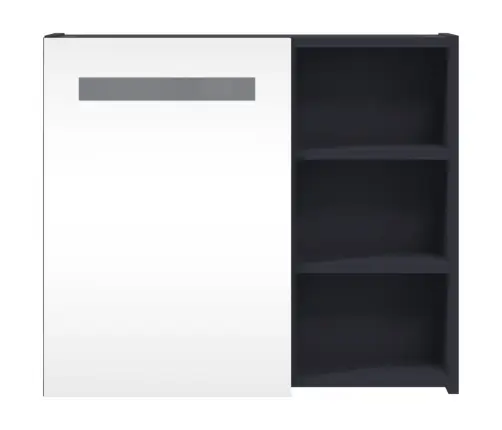 Led-Valgustusega Vannitoa Peegelkapp, Helehall, 60 X 13 X 52 Cm