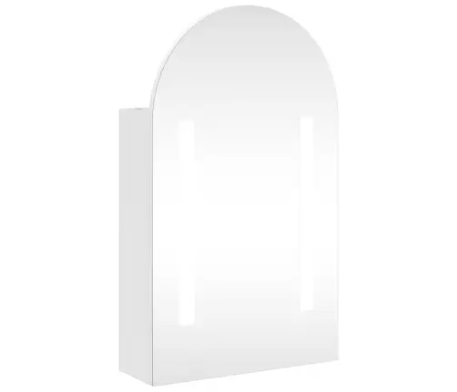 Vannasistabas Spoguļskapītis Ar Led, 42X13X70 Cm, Balts Vidaxl