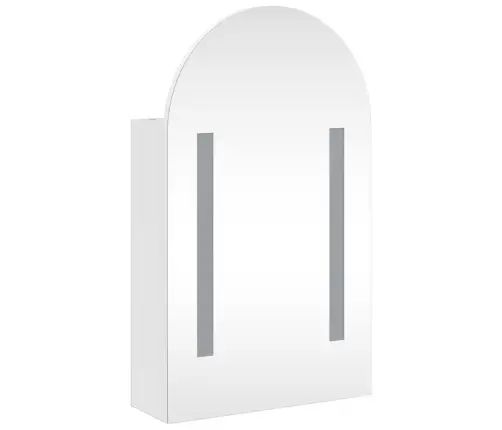 Vannasistabas Spoguļskapītis Ar Led, 42X13X70 Cm, Balts Vidaxl