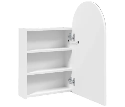Vannasistabas Spoguļskapītis Ar Led, 42X13X70 Cm, Balts Vidaxl