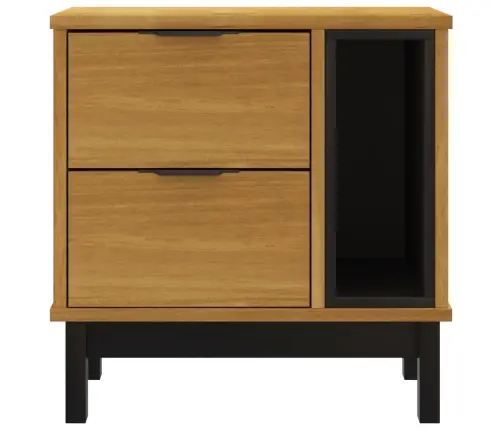 Naktsskapītis Flam, 49X35X50 Cm, Priedes Masīvkoks Vidaxl