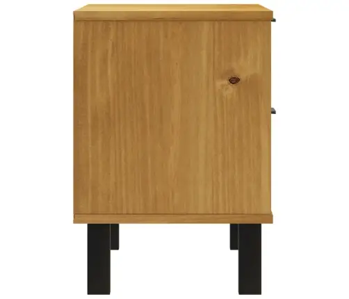 Naktsskapītis Flam, 49X35X50 Cm, Priedes Masīvkoks Vidaxl