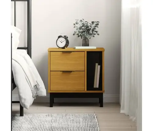 Naktsskapītis Flam, 49X35X50 Cm, Priedes Masīvkoks Vidaxl