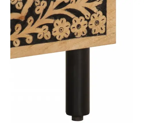 Naktinė Spintelė, 40X33X46cm Mango Medienos Masyvas Naktinė Spintelė, 40X33X46cm Mango Medienos Masyvas