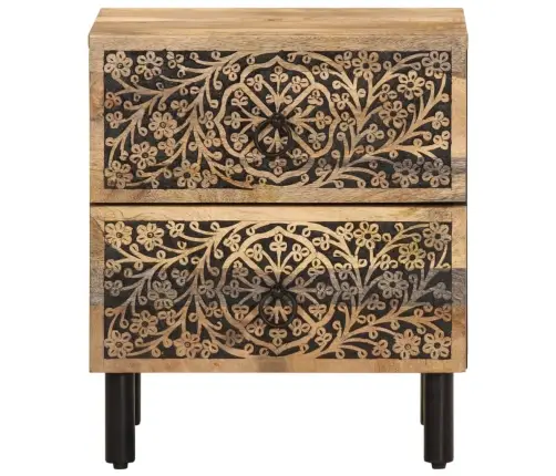 Naktinė Spintelė, 40X33X46cm Mango Medienos Masyvas