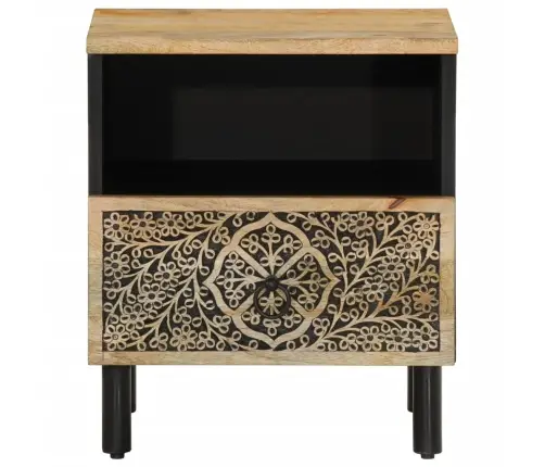 Naktinė Spintelė, 40X33X46cm Mango Medienos Masyvas