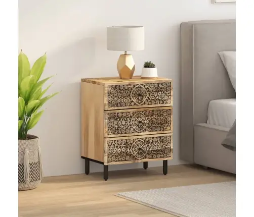 Naktsskapītis, 50X33X60 Cm, Mango Masīvkoks Vidaxl Naktsskapītis, 50X33X60 Cm, Mango Masīvkoks Vidaxl