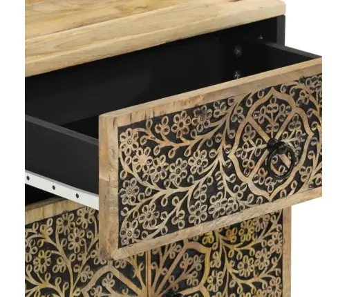 Naktsskapītis, 50X33X60 Cm, Mango Masīvkoks Vidaxl