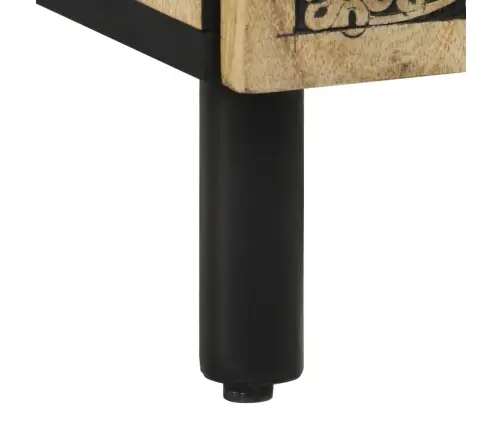 Naktsskapītis, 50X33X60 Cm, Mango Masīvkoks Vidaxl