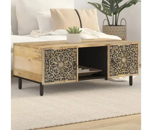 Kafijas Galdiņš, 100X54X40 Cm, Mango Masīvkoks Vidaxl