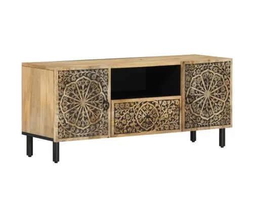 Tv Skapītis, 105X33X46 Cm, Mango Masīvkoks Vidaxl