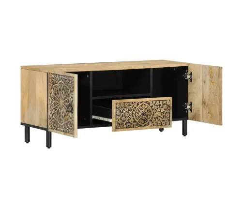 Tv Skapītis, 105X33X46 Cm, Mango Masīvkoks Vidaxl