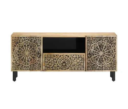 Tv Skapītis, 105X33X46 Cm, Mango Masīvkoks Vidaxl