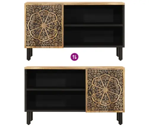 Tv Skapītis, 80X31X46 Cm, Mango Masīvkoks Vidaxl