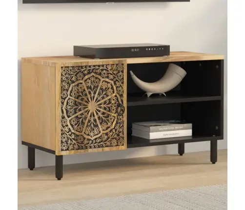 Tv Skapītis, 80X31X46 Cm, Mango Masīvkoks Vidaxl