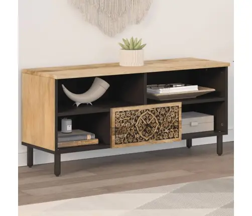 Tv Skapītis, 100X33X46 Cm, Mango Masīvkoks Vidaxl