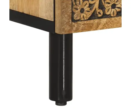 Televizoriaus Spintelė, 100X33X46cm Mango Medienos Masyvas