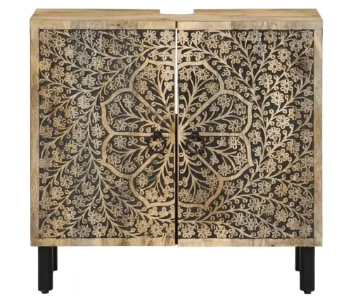 Vonios Kambario Spintelė Praustuvui, 62X33X58cm Mango Masyvas