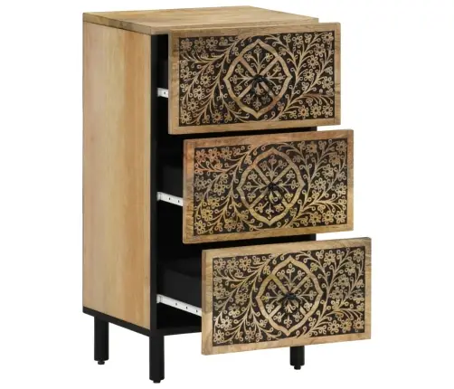 Skapītis, 40X33X75 Cm, Mango Masīvkoks Vidaxl