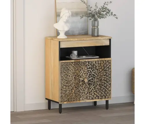 Skapītis, 60X33X75 Cm, Mango Masīvkoks Vidaxl