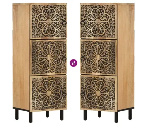 Puhvetkapp, 40X33X110 cm Mangopuit