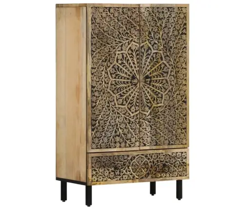 Augstais Skapītis, 60X33X100 Cm, Mango Masīvkoks   Vidaxl