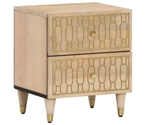 Naktsskapīši, 2 Gab., 40X33X46 Cm, Mango Masīvkoks Vidaxl