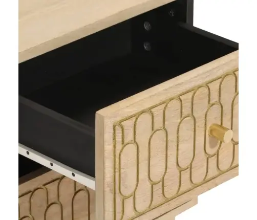 Naktsskapīši, 2 Gab., 40X33X46 Cm, Mango Masīvkoks Vidaxl