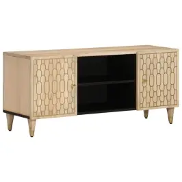 Tv Skapītis, 105X33X46 Cm, Mango Masīvkoks Vidaxl
