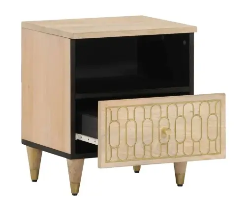 Naktsskapīši, 2 Gab., 40X33X46 Cm, Mango Masīvkoks Vidaxl