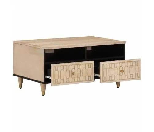 Kafijas Galdiņš, 80X54X40 Cm, Mango Masīvkoks Vidaxl