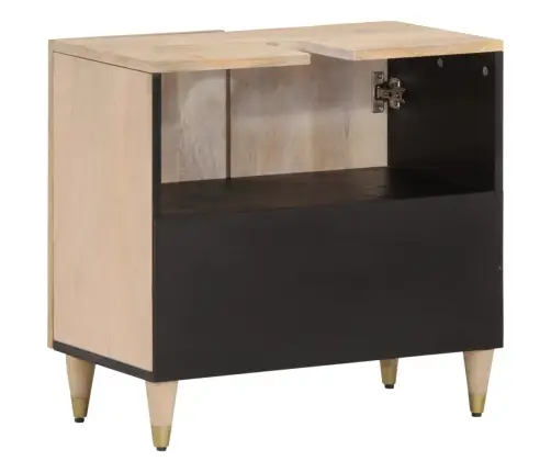 Vannasistabas Izlietnes Skapītis, 62X33X58 Cm, Mango Masīvkoks Vidaxl