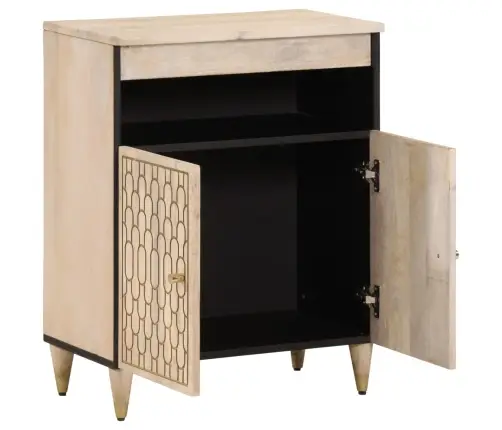 Šoninė Spintelė, 60X33X75cm Mango Medienos Masyvas