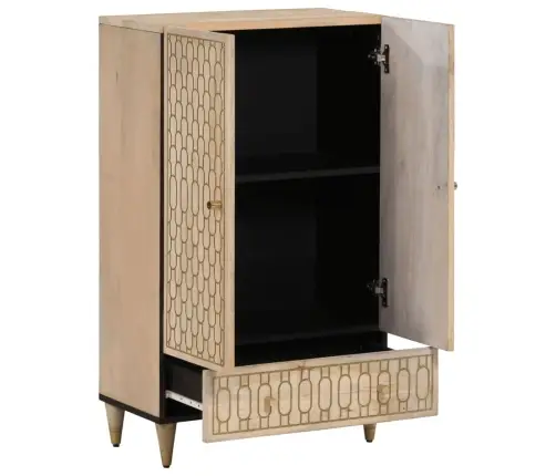 Augstais Skapītis, 60X33X100 Cm, Mango Masīvkoks Vidaxl