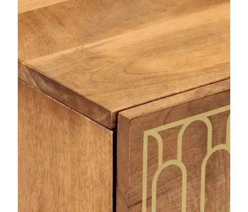 Naktinės Spintelės, 2Vnt., 40X33X46cm Mango Medienos Masyvas